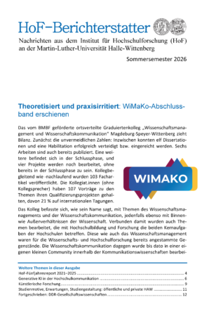 HoF-Berichterstatter Sommersemester 2026